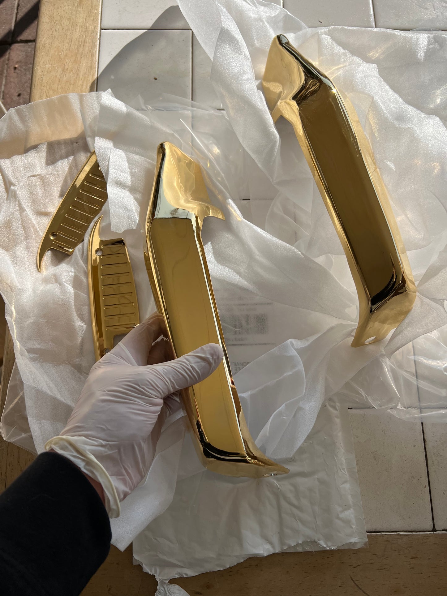 1964 Impala Front Bumper Guards 24k Plated