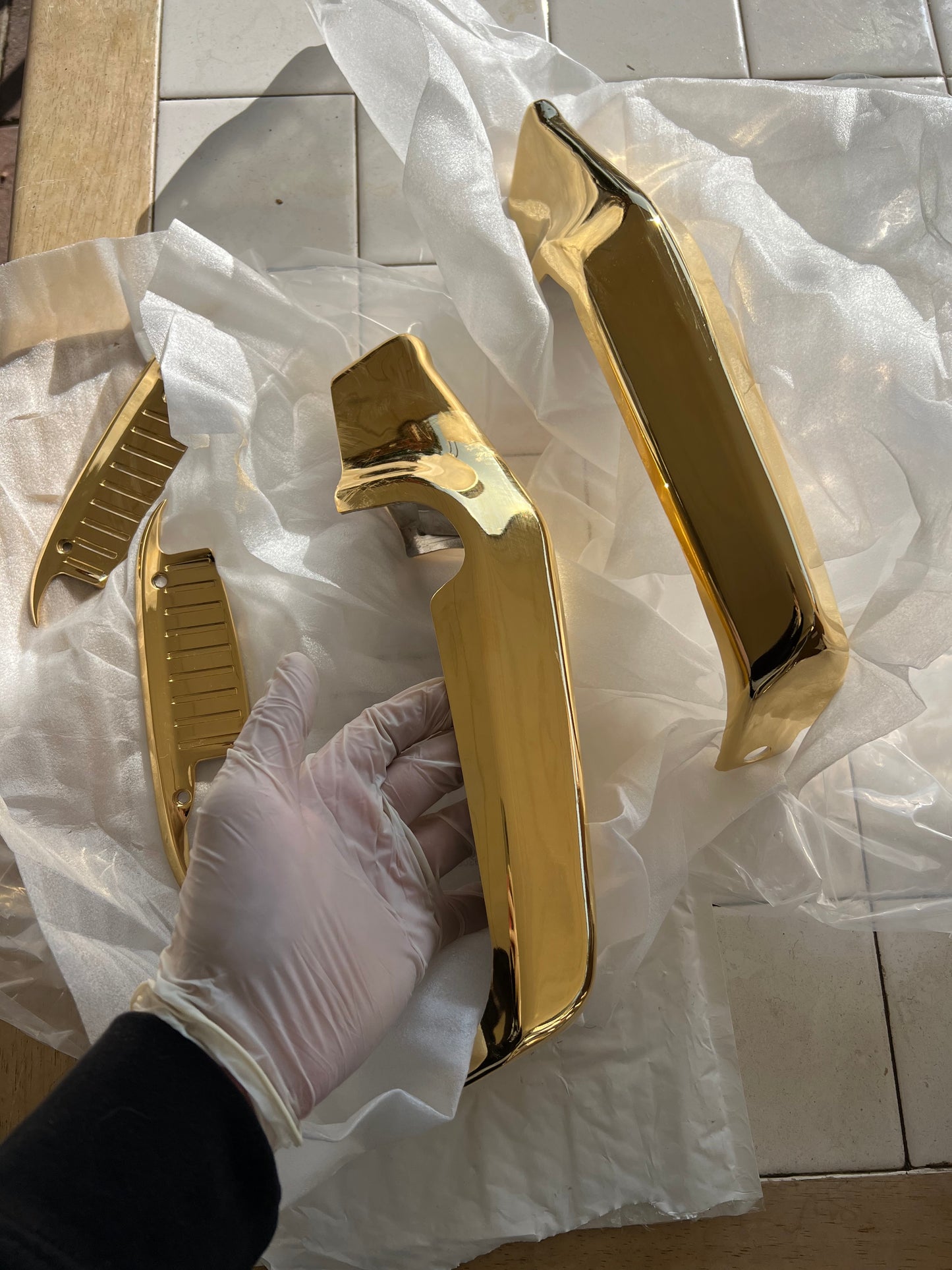 1964 Impala Front Bumper Guards 24k Plated