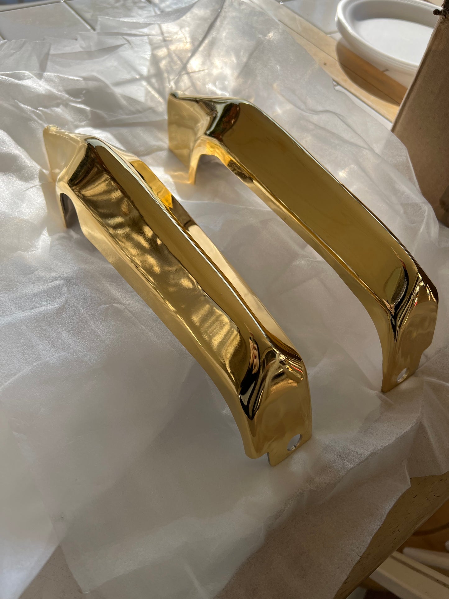 1964 Impala Front Bumper Guards 24k Plated